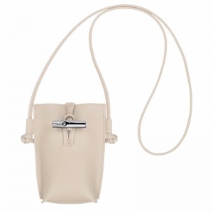 Coque Longchamp Le Roseau Femme Blanche Soldes | 34180HFP555