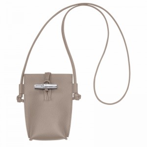 Coque Longchamp Le Roseau Femme Grise Soldes | 34180HFP266