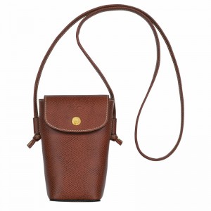 Coque Longchamp ÉPURE Femme Marron Soldes | 34193HYZ035