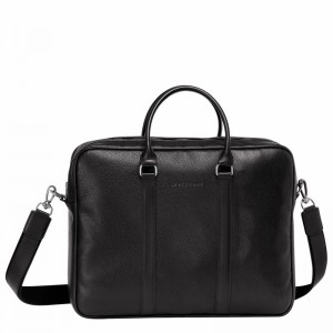 Mallette Longchamp Le FOULONNÉ M Femme Noir Soldes | L2123021047