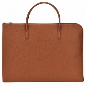 Mallette Longchamp Le FOULONNÉ S Femme Caramel Soldes | L2115021121