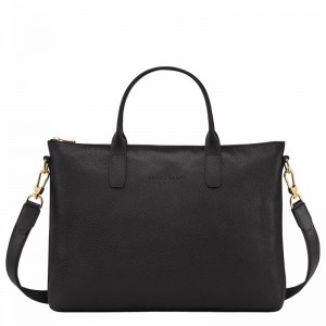 Mallette Longchamp Le FOULONNÉ S Femme Noir Soldes | 20032021001