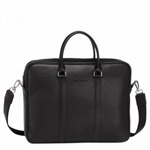 Mallette Longchamp Le FOULONNÉ S Homme Noir Soldes | L2122021047-