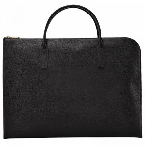 Mallette Longchamp Le FOULONNÉ S Homme Noir Soldes | L2115021001-