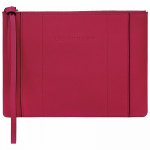 Pochettes Longchamp 3D Femme Fushia Soldes | 30032HCVJ13