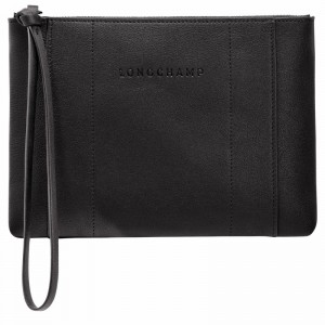 Pochettes Longchamp 3D Femme Noir Soldes | 30032HCV001