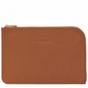 Pochettes Longchamp Le FOULONNÉ Femme Caramel Soldes | 30040021121