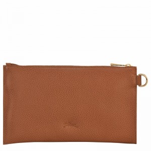 Pochettes Longchamp Le FOULONNÉ Femme Caramel Soldes | L2541021121