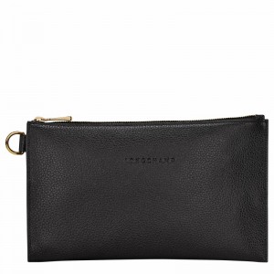 Pochettes Longchamp Le FOULONNÉ Femme Noir Soldes | L2541021001