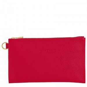 Pochettes Longchamp Le FOULONNÉ Femme Rouge Soldes | L2541021C39