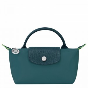 Pochettes Longchamp Le Pliage Green Homme Paon Soldes | 34175919P89-