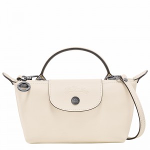 Pochettes Longchamp Le Pliage Xtra XS Femme Blanche Soldes | 34205987037