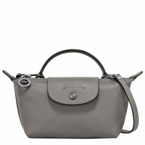 Pochettes Longchamp Le Pliage Xtra XS Femme Grise Soldes | 34205987P55