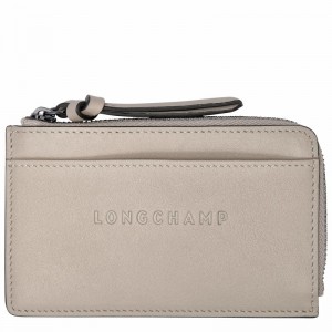 Porte-Carte Longchamp 3D Femme Grise Soldes | 30034HCV299