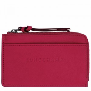 Porte-Carte Longchamp 3D Homme Fushia Soldes | 30034HCVJ13-