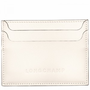 Porte-Carte Longchamp Le FOULONNÉ Femme Blanche Soldes | L3218HFI037