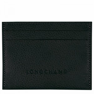 Porte-Carte Longchamp Le FOULONNÉ Femme Noir Soldes | L3218021001