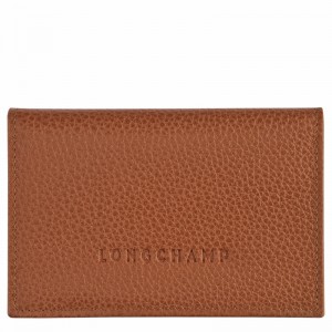 Porte-Carte Longchamp Le FOULONNÉ Homme Caramel Soldes | L3243021121-