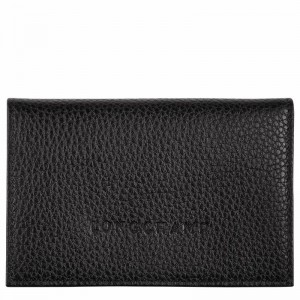 Porte-Carte Longchamp Le FOULONNÉ Homme Noir Soldes | L3243021001-