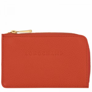 Porte-Carte Longchamp Le FOULONNÉ Homme Orange Soldes | 30036021685-