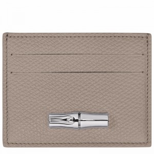 Porte-Carte Longchamp Le Roseau Femme Grise Soldes | L3218HFP266