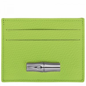 Porte-Carte Longchamp Le Roseau Femme Vert Soldes | L3218HFP355