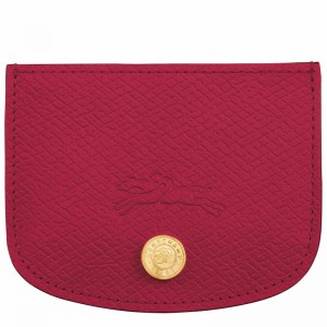 Porte-Carte Longchamp ÉPURE Femme Fushia Soldes | 30031HYZJ13