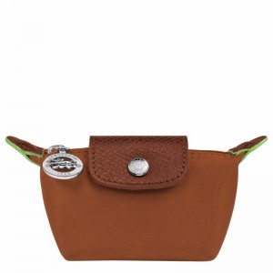 Porte-Monnaie Longchamp Le Pliage Green Femme Marron Soldes | 30016919504