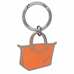 Porte-clés Longchamp Le Pliage Femme Orange Soldes | 36070MET017