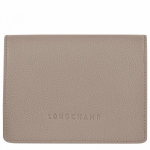 Portefeuilles Longchamp Le FOULONNÉ Femme Grise Soldes | 30021021P55