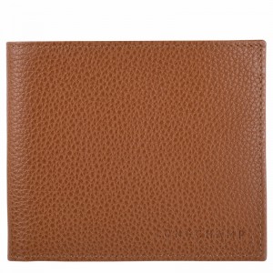 Portefeuilles Longchamp Le FOULONNÉ Homme Caramel Soldes | L3508021F72-