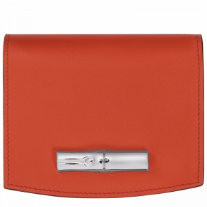 Portefeuilles Longchamp Le Roseau Femme Orange Soldes | 30011HCL685