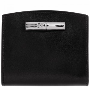 Portefeuilles Longchamp Le Roseau Femme Noir Soldes | 30011HCL001