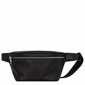 Sac Banane Longchamp Le FOULONNÉ M Femme Noir Soldes | 20045021047