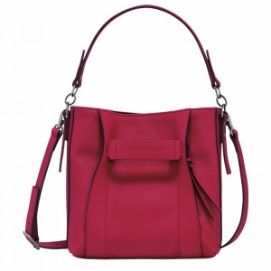 Sac Bandoulière Longchamp 3D S Femme Fushia Soldes | 10215HCVJ13