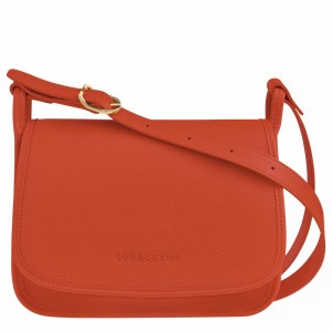 Sac Bandoulière Longchamp Le FOULONNÉ M Femme Orange Soldes | 10135021685