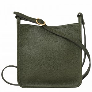 Sac Bandoulière Longchamp Le FOULONNÉ S Femme Kaki Soldes | 10138021892