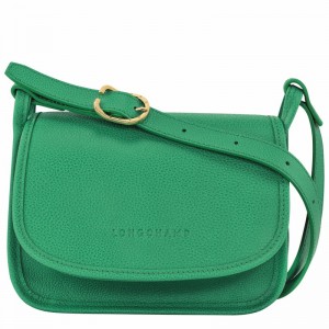 Sac Bandoulière Longchamp Le FOULONNÉ S Femme Vert Soldes | 10134021129