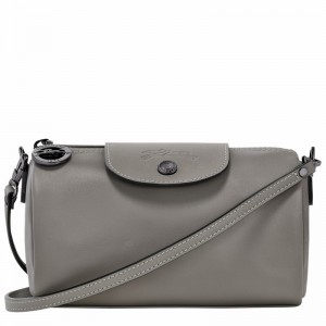 Sac Bandoulière Longchamp Le Pliage Xtra XS Femme Grise Soldes | 10255987P55