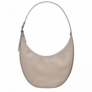 Sac Bandoulière Longchamp Le Roseau Essential L Femme Grise Soldes | 10234968266