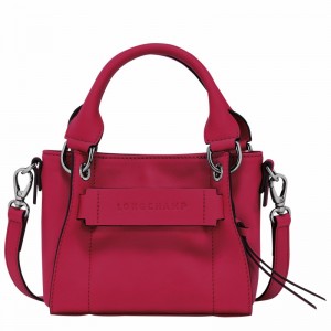 Sac a Main Longchamp 3D XS Femme Fushia Soldes | 10254HCVJ13