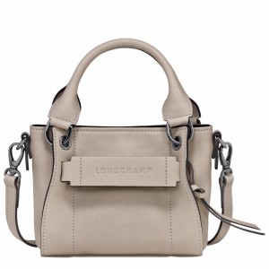 Sac a Main Longchamp 3D XS Femme Grise Soldes | 10254HCV299