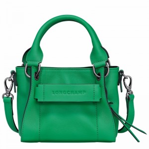 Sac a Main Longchamp 3D XS Femme Vert Soldes | 10254HCV129