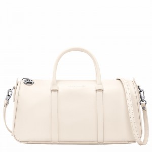 Sac a Main Longchamp Daylong M Femme Blanche Soldes | 10271HFK037