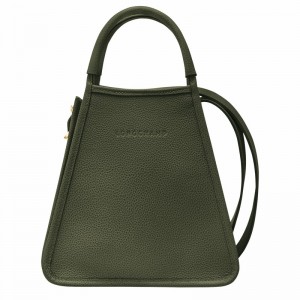 Sac a Main Longchamp Le FOULONNÉ S Femme Kaki Soldes | 10233021892