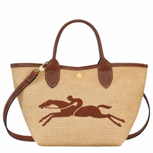 Sac a Main Longchamp Le Panier Pliage S Femme Marron Soldes | 10144HZB035