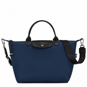 Sac a Main Longchamp Le Pliage Energy L Femme Bleu Marine Soldes | L1515HSR006