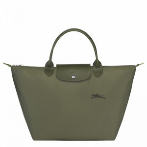 Sac a Main Longchamp Le Pliage Green M Femme Vert Soldes | L1623919479