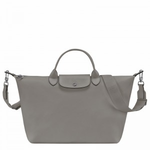 Sac a Main Longchamp Le Pliage Xtra L Femme Grise Soldes | 10201987P55