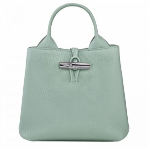 Sac a Main Longchamp Le Roseau S Femme Céladon Soldes | 10273HFP282